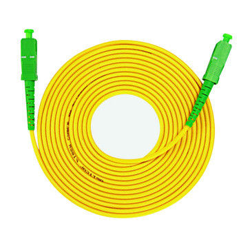 La correction optique de fibre de Sc RPA attachent la fibre Jumper Cable optique de SM de 3.0mm PVC/Yellow